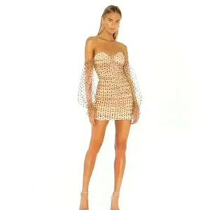 Secrets Dress in Dark NudeMAJORELLE SZ Small